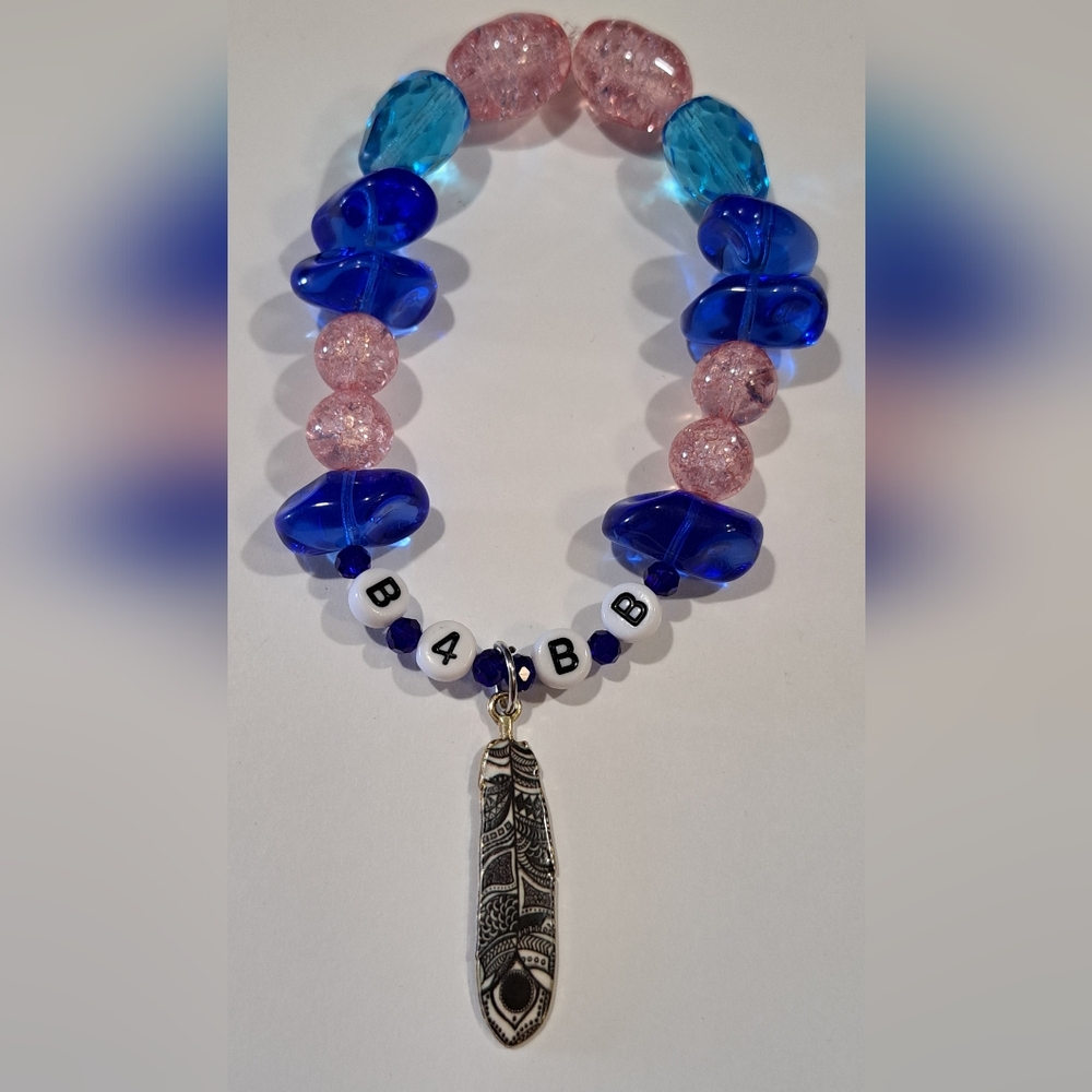 “Feather Signal” Bracelet – B4BB Collection. Rooted Power. Spirit-Tied.